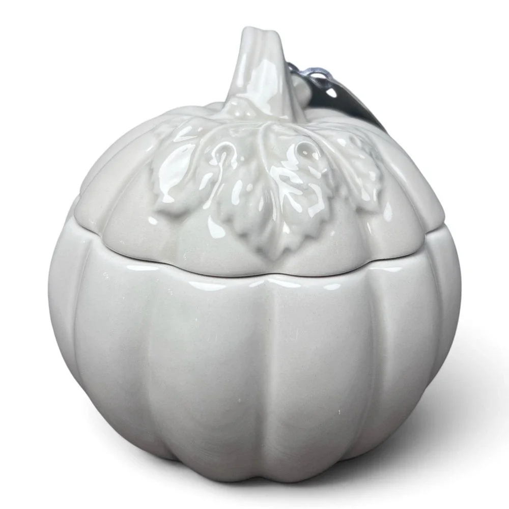 Harry Slatkin 2009 Slatkin & Co Sweet Cinnamon Pumpkin Ceramic Candle NWT
